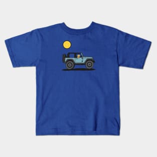 Earl Grey Wrangler with Dog Kids T-Shirt